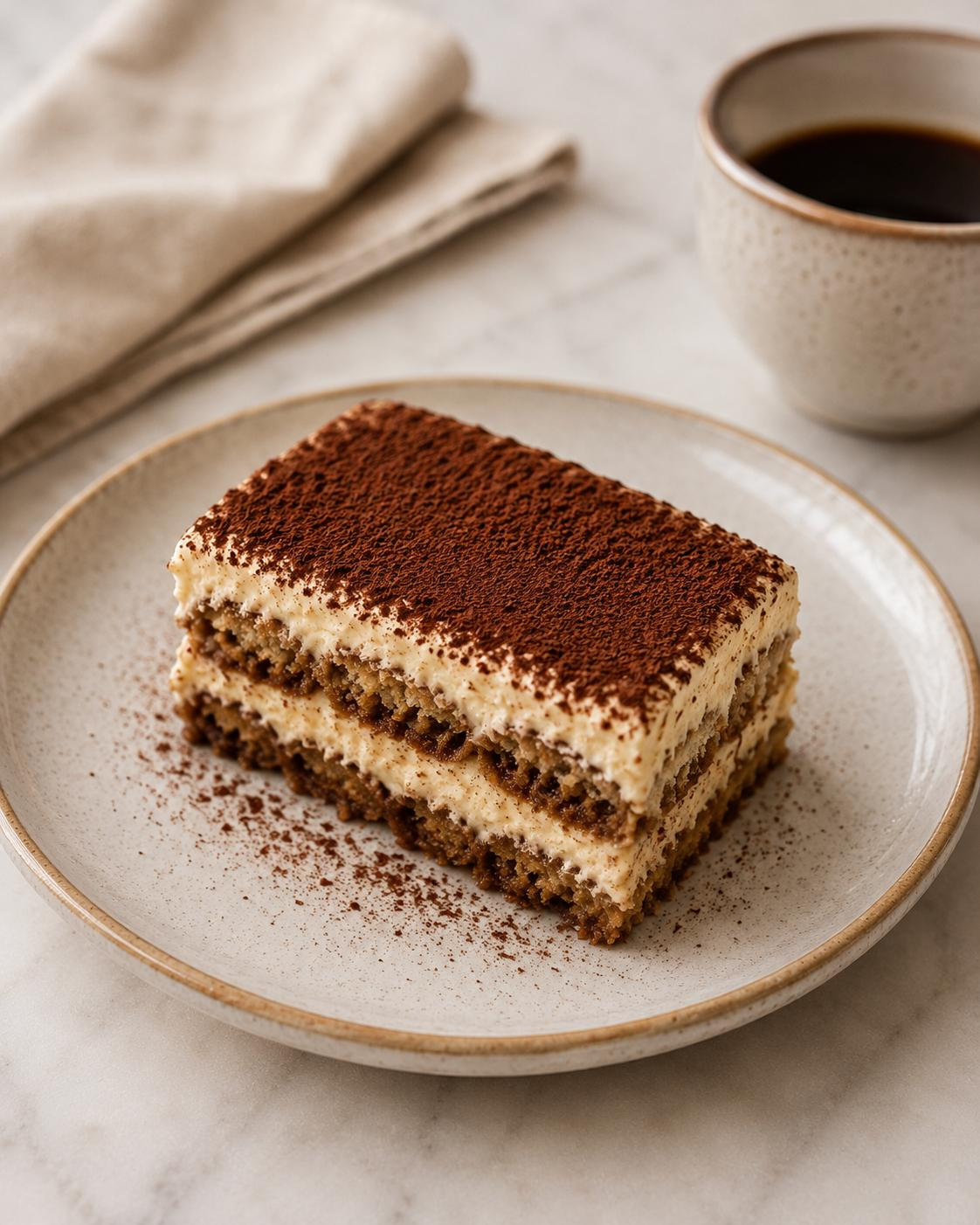 Tiramisu Cake Slice